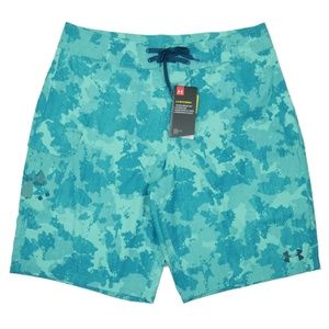 Under Armour Stretch Swim Board Shorts Aqua Camo
